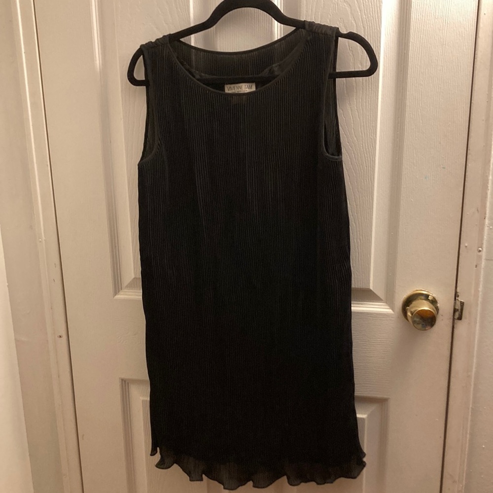 Vivenne Tam - Size Small - Black Polyester Dress